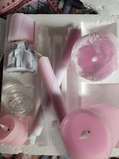 Flammenlose Kerzen in Rosa 8er