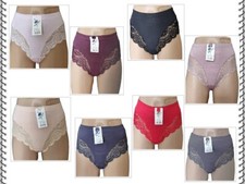 3-5 DAMEN SLIP  SCHLÜPFER UNTERHOSE Elegant Spitze Unterwäsche Größe 44/46-48/50