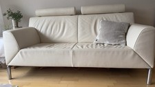 Jori Luxus Ledersofa in Beige-Weiß – Design, Komfort & Top-Zustand!