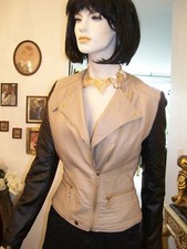 *EXCLUSIVE DESIGNER LEDERJACKE*BLOGGER*TOPMODISCH*Gr. 38* wNEU 1 x getragen