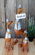 Bayern-Ente aus Holz, ca. 30
