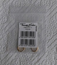 Thomas Sabo Creolen Ohrringe - Gelbgoldfarben 925 Sterling Silber CR607 - Neu 