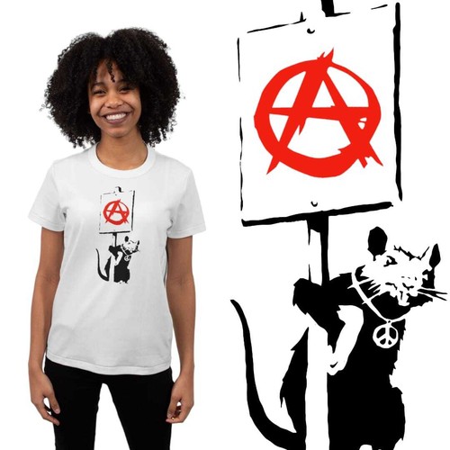 Banksy anarchy rat herren - banksy,