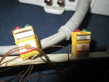 Shell Zapfsäulen HO Beleuchtung "Fa. Noch" funktioniert GUT!