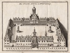 Würzburg Juliusspital Original Kupferstich Bodenehr 1720