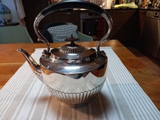 Großer Teekessel, versilbert, englisch