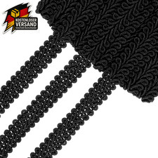 Schwarze gewebte Borte für