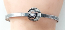 SILBER DESIGN ARMREIF ° Sten & Laine ° 925 / ooo ° Bergkristall ° KL ° Finnland