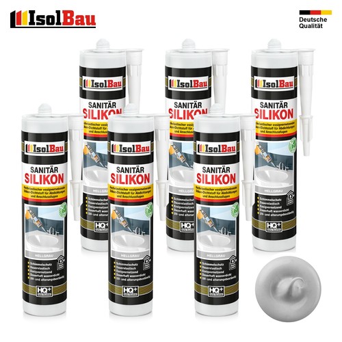 Sanitär silikon hellgrau x - 6,