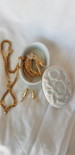 Vtg modeschmuck set - vtg, leopard
