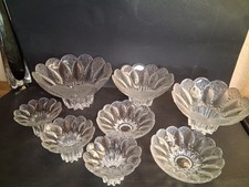 Lausitzer Glas Bleikristall "Medea" Konvolut 8 Teilig 1980er Jahre 