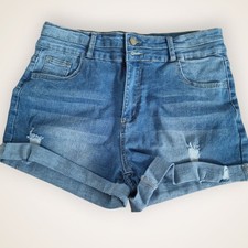 Damen Jeans Short Kurzehose Denim Bermuda Kurze Hose Lässig Sexy Stretch