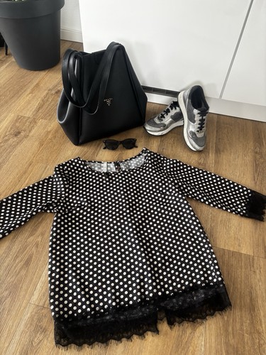 Ausgefallene bluse spitzenrand - bluse,