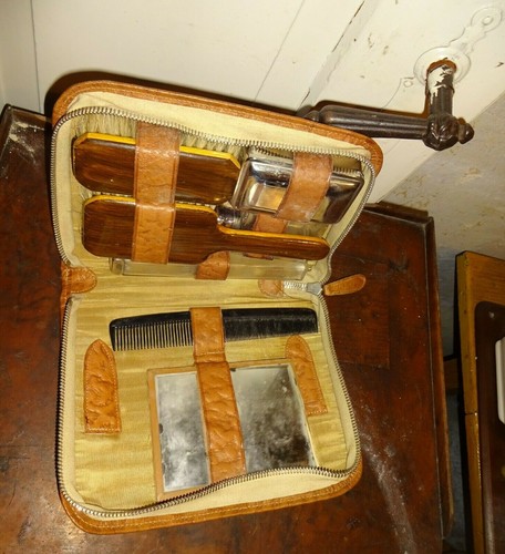 Alte kulturtasche leder - kulturtasche,