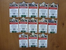 Freiberger Brauhaus Sachsen Bieretiketten Rückenetikett 13 Stück Gewinnspiel