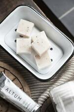 B-Ware Seifenschale Seifenhalter 2 Teile Emaille weiß H 3,5cm Vintage Ib Laursen