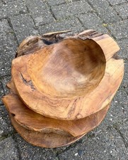 Schale Teakholz 30 cm Holz