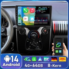 DAB+ 4G+64G Carplay Für Toyota Aygo Citroen C1/Peugeot 108 Android 14 Autoradio