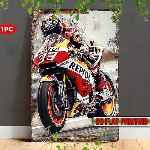 Blechschild motorrad repsol - blechschild,