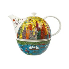 Goebel teekanne mit stövchen - goebel,