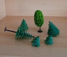 Mischwald Eisenbahn Modellbau DDR Spielzeug Basteln Plaste Baum Bäume Vintage 