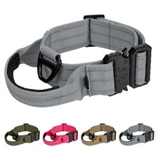 Hundehalsband mit Griff Taktisches Militär Halsband Reflektierend Breit 3.5cm