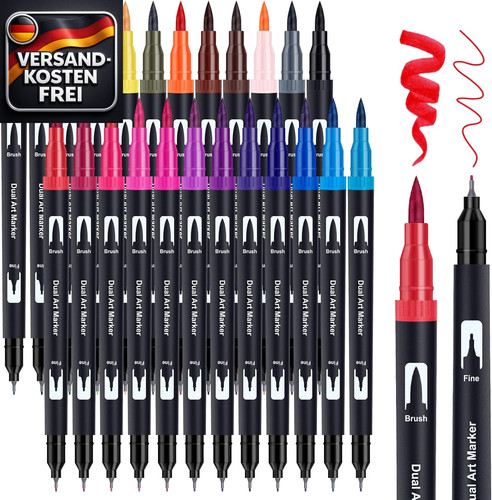 Dual brush pen - dual, farben