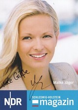 NDR *SH-Magazin* Autogrammkarte von MAIKE JÄGER