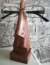 Lesebrillenhalter Brillenständer Holz geschnitzt Nasengestell Brille