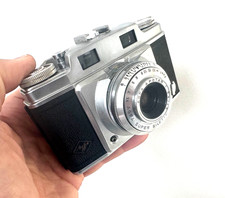 Agfa SUPER SILETTE Mischbild-Messsucher Kamera -  Apotar 1:3.5/45 - um 1960