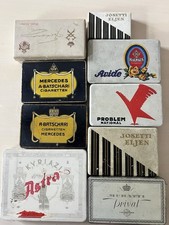 9er Konvolut Historische Zigaretten-Blechdosen (ca. 1910er – 1930er Jahre)