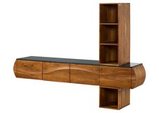 Wohnwand Akazie 204x40x145