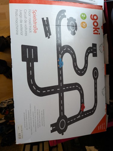 Goki spielstraße mit holzauto - spielstraße,