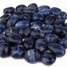 Sodalith Trommelsteine handpoliert Ø ca. 30 – 40 mm AAA - Qualität aus Namibia