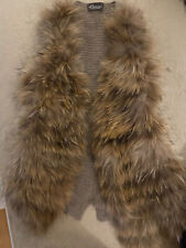 Princess goes Hollywood Kaschmir Weste 36-38 S-M Cardigan Strickjacke Pelz Fell