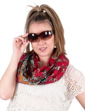 100% Baumwolle Loop-Schal