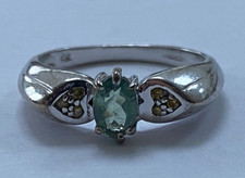 RING 9 KARAT WEISSGOLD