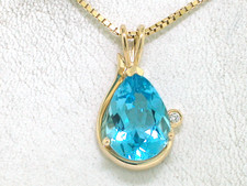 Blautopas Anhänger 585