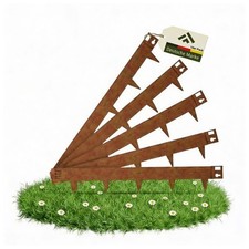 10 Stk. Cortenstahl Rasenkante