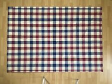 2er-Set Landhausvorhang Karo Dekoschal rot-weiß-blau kariert BxL~132x192cm
