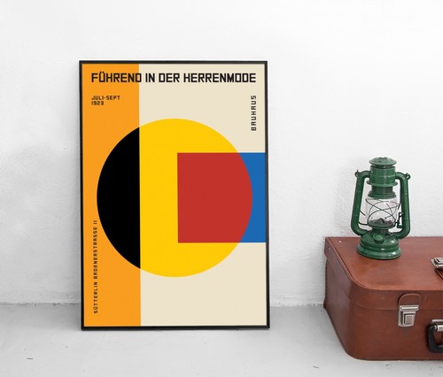 Poster bauhaus design - poster, führend