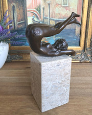 Bronzefigur jungfrau bronze - bronzefigur,