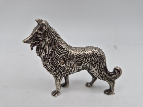 Silber figur hund colli - figur, cane