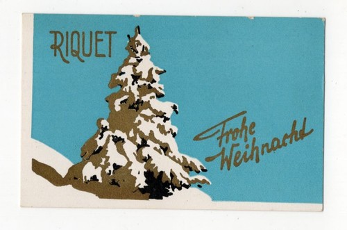 Riquet begleitkarte reklame - riquet,