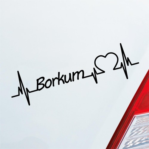 Auto aufkleber borkum herz - auto,