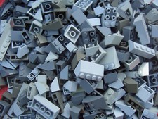 150 Lego Basic Dachsteine Schrägsteine grau versch. töne flach steil (030522A)
