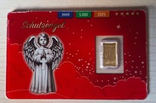 Goldmünzbarren Schutzengel II 2025 NEU Glücksbringer Münzbarren