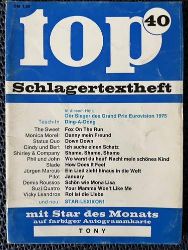 Top schlagertextheft 40 - schlagertextheft,