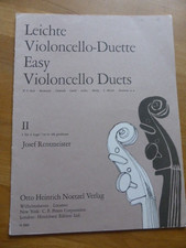 Noten Leichte Violoncello Duette II Bach Boismortier Corelli Morley ... Noetzel