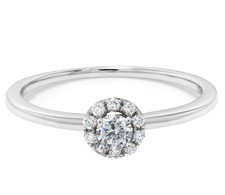 10K Weiss Gold 0.15 Karat